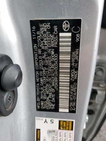 2017 TOYOTA PRIUS - JTDKBRFUXH3034300