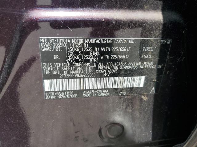 2018 TOYOTA RAV4 LE - 2T3ZFREV9JW459863