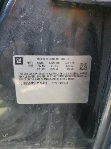 2017 CHEVROLET CRUZE LT - 1G1BE5SM1H7179460