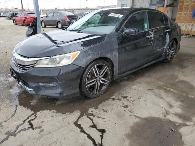 HONDA ACCORD SPO 2017 black  gas 1HGCR2F57HA024885 photo #1