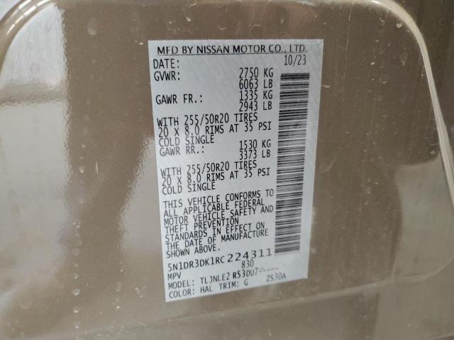 2024 NISSAN PATHFINDER - 5N1DR3DK1RC224311