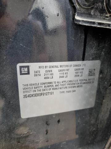 2015 BUICK REGAL 2G4GK5EX0F9127191