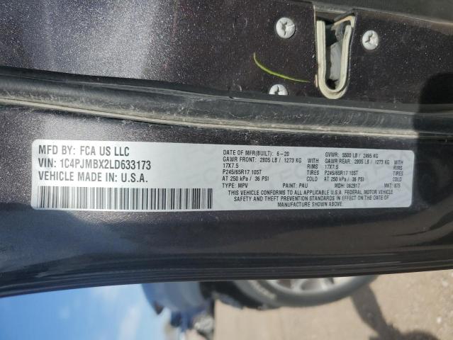 2020 JEEP CHEROKEE T - 1C4PJMBX2LD633173
