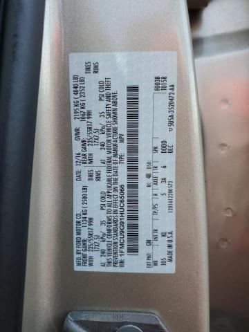 2017 FORD ESCAPE SE - 1FMCU9G91HUC65066
