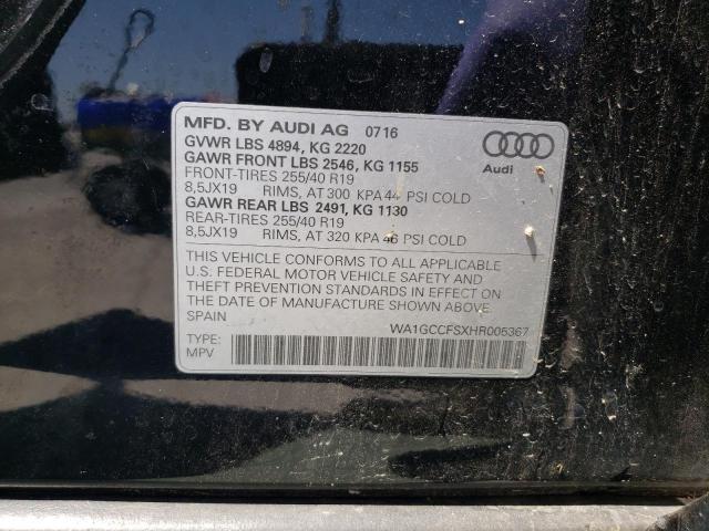 2017 AUDI Q3 PRESTIG - WA1GCCFSXHR005367
