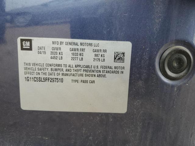 2015 CHEVROLET MALIBU 1LT 1G11C5SL5FF297510
