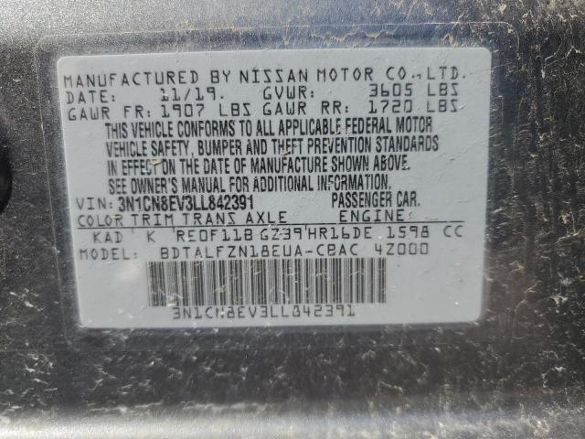 2020 NISSAN VERSA SV - 3N1CN8EV3LL842391