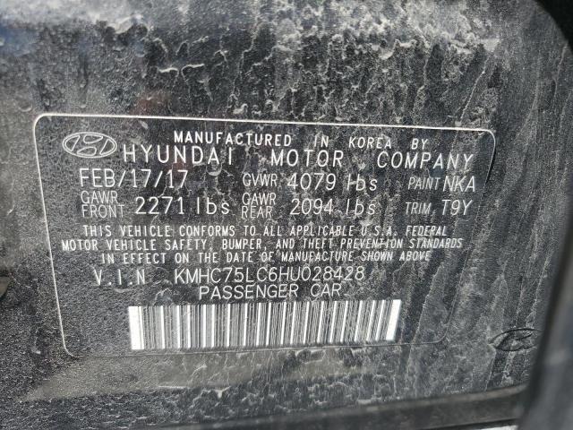 2017 HYUNDAI IONIQ SEL KMHC75LC6HU028428
