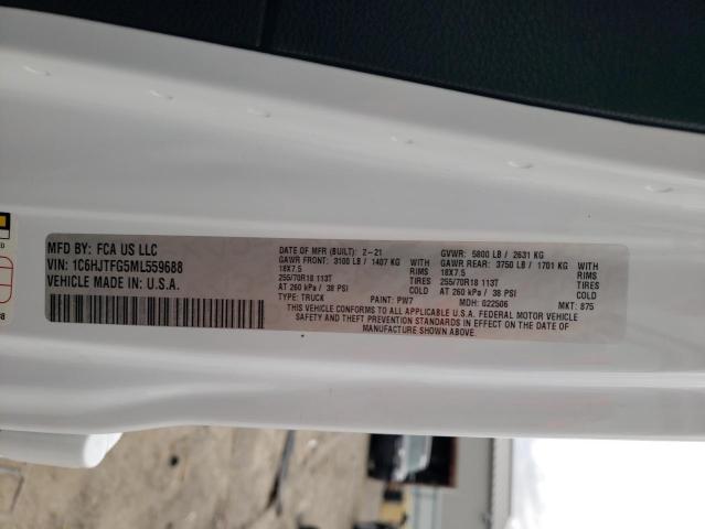 2021 JEEP GLADIATOR - 1C6HJTFG5ML559688