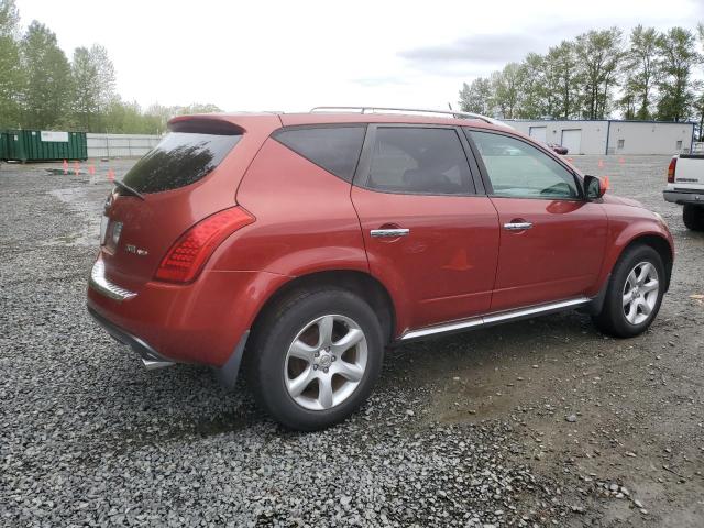 NISSAN MURANO SL 2006 red  gas JN8AZ08W96W522896 photo #4