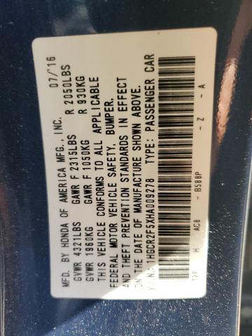 2017 HONDA ACCORD SPO - 1HGCR2F5XHA009278
