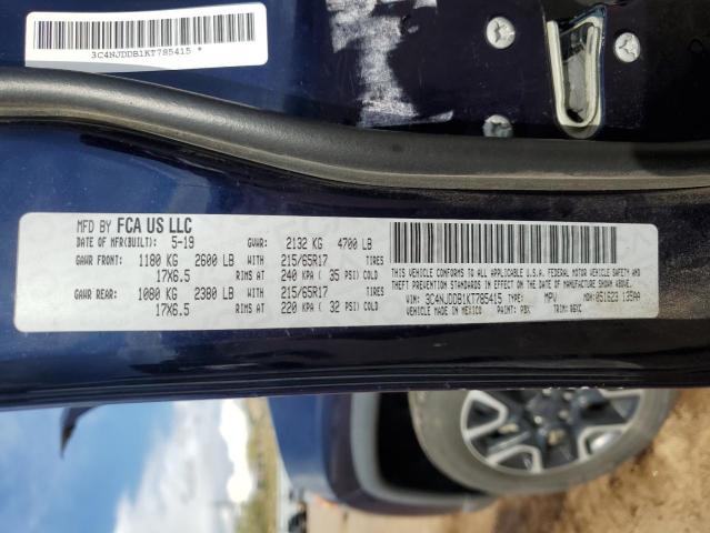 2019 JEEP COMPASS TR 3C4NJDDB1KT785415