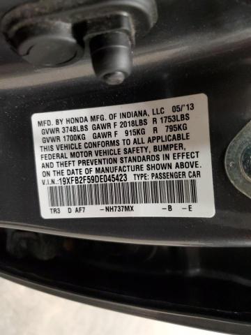 2013 HONDA CIVIC LX - 19XFB2F59DE045423