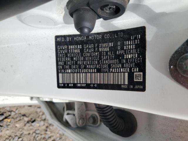 2018 HONDA CIVIC EXL - JHMFC1F72JX026098