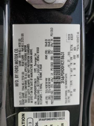 2015 FORD FUSION SE - 3FA6P0HD0FR218631