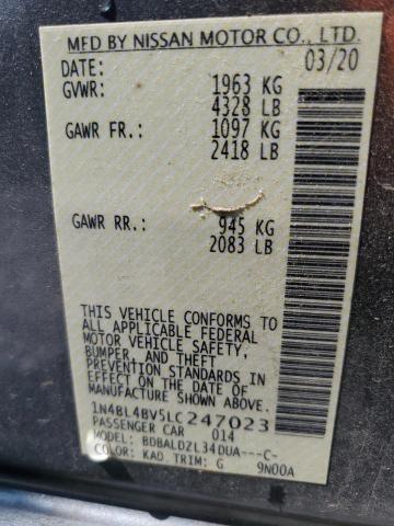 2020 NISSAN ALTIMA S - 1N4BL4BV5LC247023