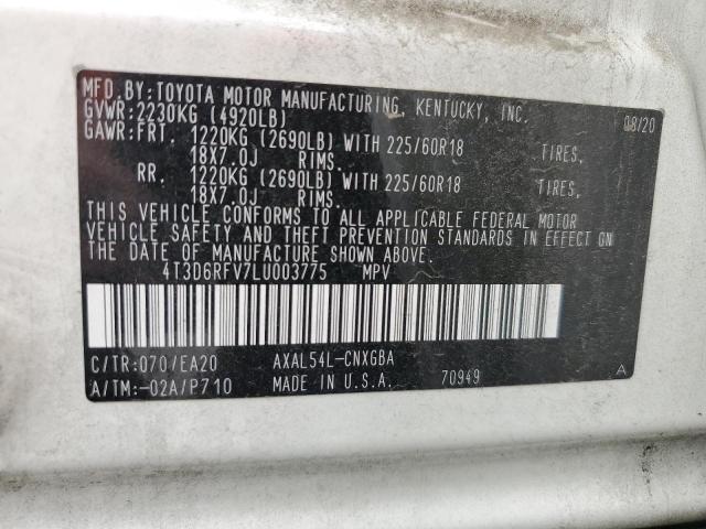2020 TOYOTA RAV4 LIMIT - 4T3D6RFV7LU003775