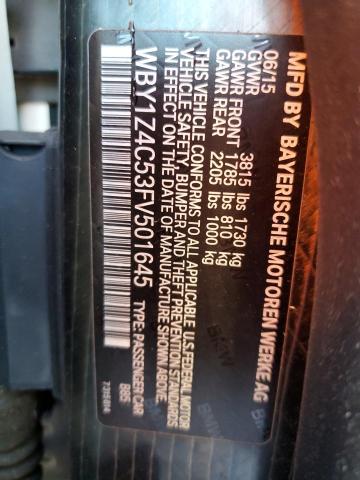 2015 BMW I3 REX - WBY1Z4C53FV501645