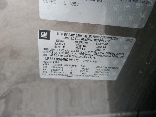 2017 BUICK ENVISION E - LRBFXBSA4HD195773