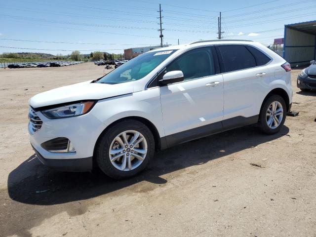 FORD EDGE SEL 2020 white  gas 2FMPK4J9XLBA31297 photo #1