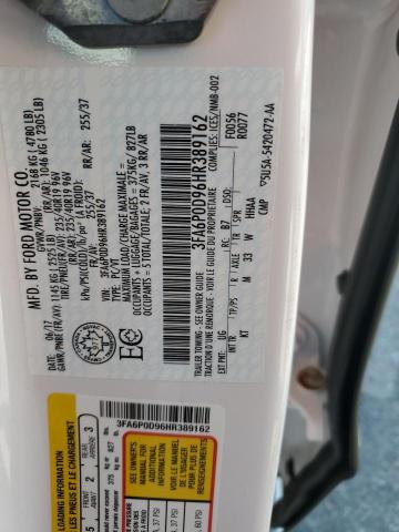 2017 FORD FUSION TIT - 3FA6P0D96HR389162