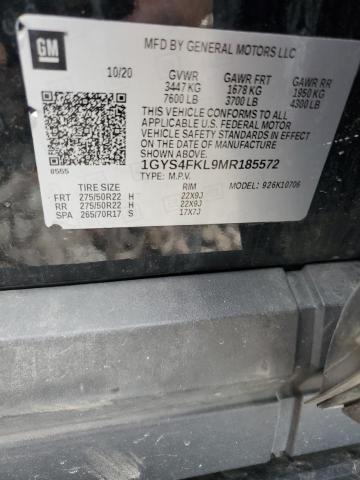 2021 CADILLAC ESCALADE S - 1GYS4FKL9MR185572