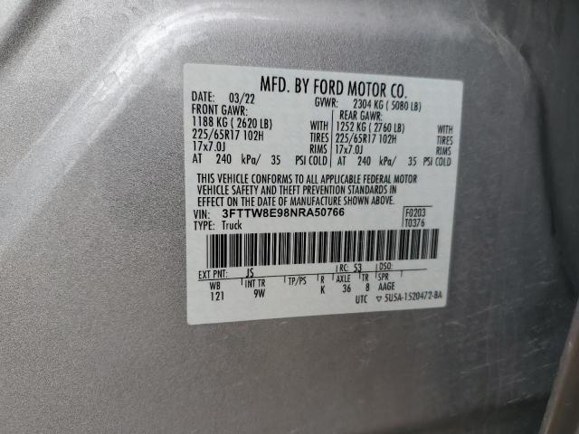 2022 FORD MAVERICK X 3FTTW8E98NRA50766