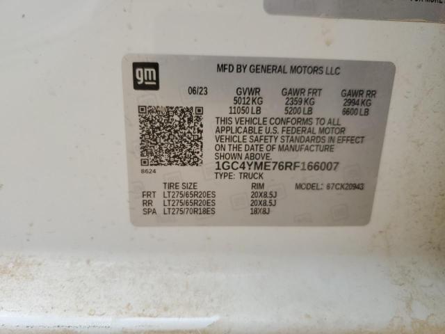 2024 CHEVROLET SILVERADO - 1GC4YME76RF166007