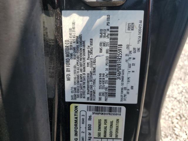 2015 FORD FUSION TIT - 3FA6P0K91FR255918
