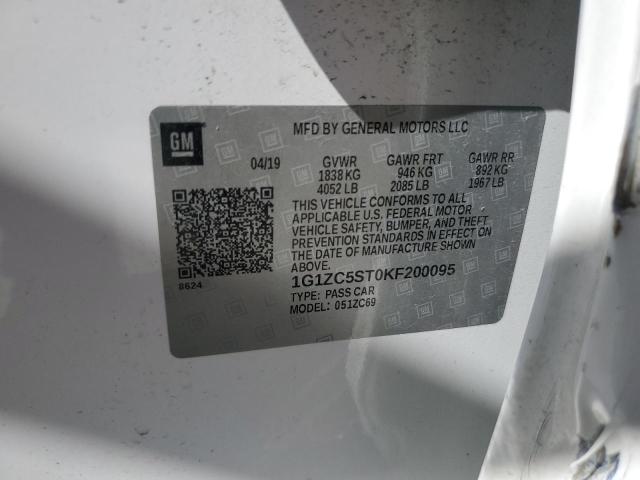 2019 CHEVROLET MALIBU LS - 1G1ZC5ST0KF200095
