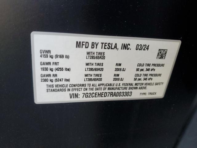 2024 TESLA CYBERTRUCK 7G2CEHED7RA003303