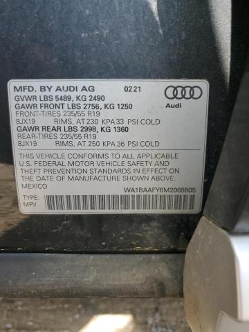 2021 AUDI Q5 PREMIUM - WA1BAAFY6M2065805