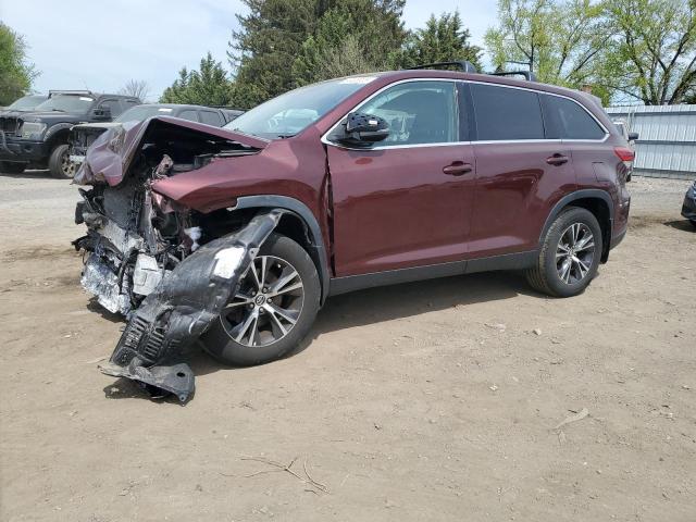 Vin: 5tdbzrfh1ks741760, lot: 54483025, toyota highlander le 2019 img_1