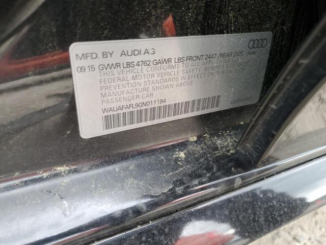 2016 AUDI A4 PREMIUM WAUAFAFL9GN011194