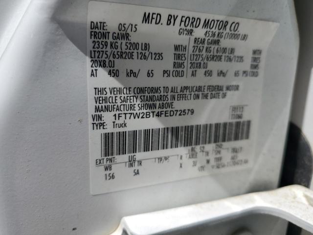 2015 FORD F250 SUPER DUTY 1FT7W2BT4FED72579
