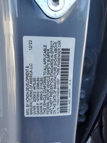 2022 HONDA ACCORD SPO 1HGCV1F40NA115067