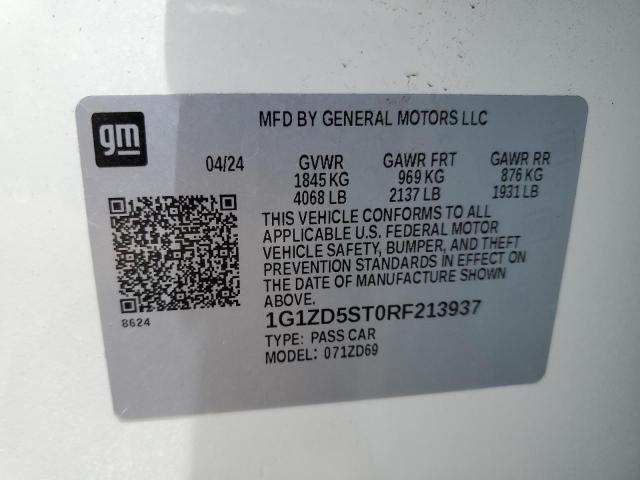 2024 CHEVROLET MALIBU LT - 1G1ZD5ST0RF213937