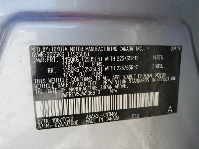 2018 TOYOTA RAV4 ADVEN - 2T3WFREV5JW506910