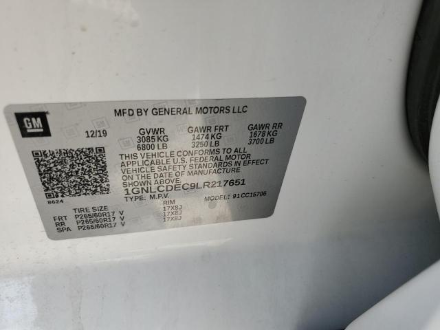 2020 CHEVROLET TAHOE POLI 1GNLCDEC9LR217651