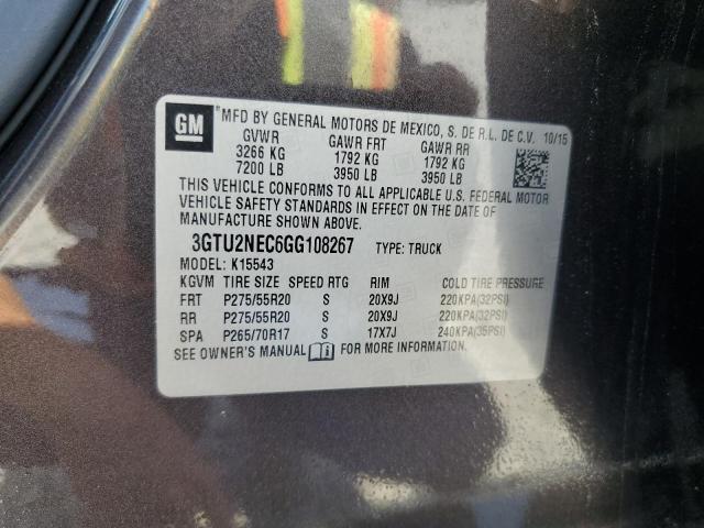 2016 GMC SIERRA K15 - 3GTU2NEC6GG108267