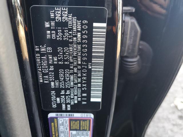 2025 KIA SORENTO SX 5XYRKDJF9SG339509