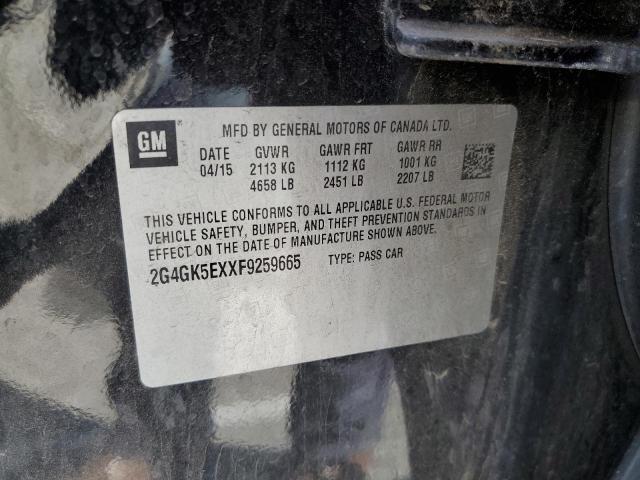 2015 BUICK REGAL 2G4GK5EXXF9259665