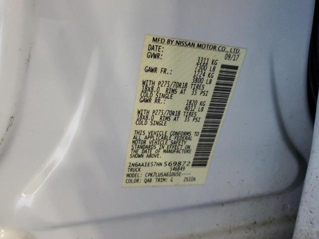 2017 NISSAN TITAN SV - 1N6AA1E57HN569872