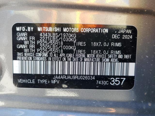 2024 MITSUBISHI OUTLANDER - JA4ARUAU9RU026034