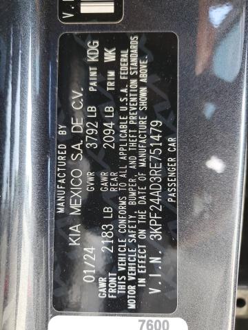 2024 KIA FORTE LX - 3KPF24AD3RE751479
