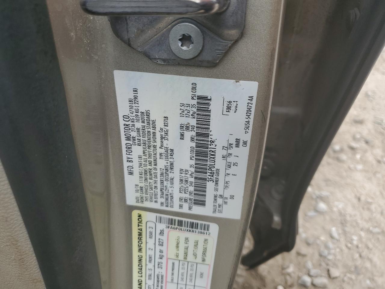 Ford Fusion se 2019