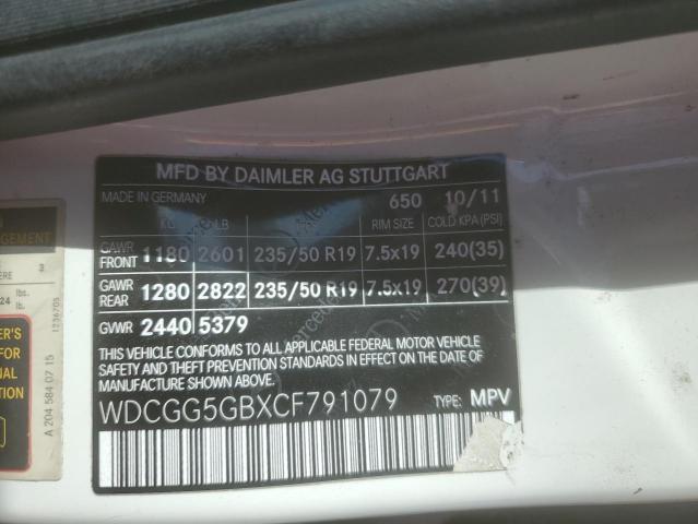 2012 MERCEDES-BENZ GLK 350 - WDCGG5GBXCF791079