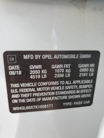 2019 BUICK REGAL PREF - W04GL6SX7K1008171