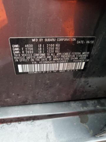 2020 SUBARU LEGACY - 4S3BWAB69L3026601