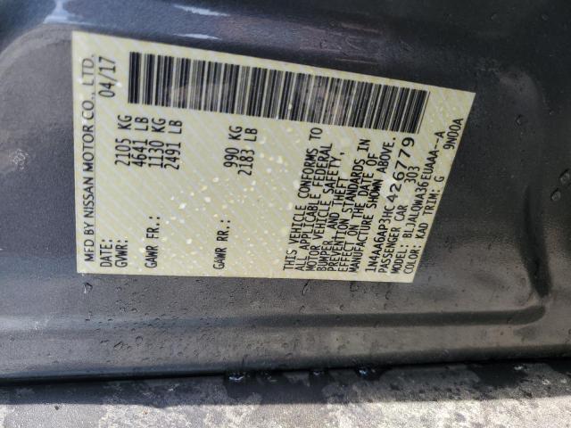 2017 NISSAN MAXIMA 3.5 - 1N4AA6AP3HC426779